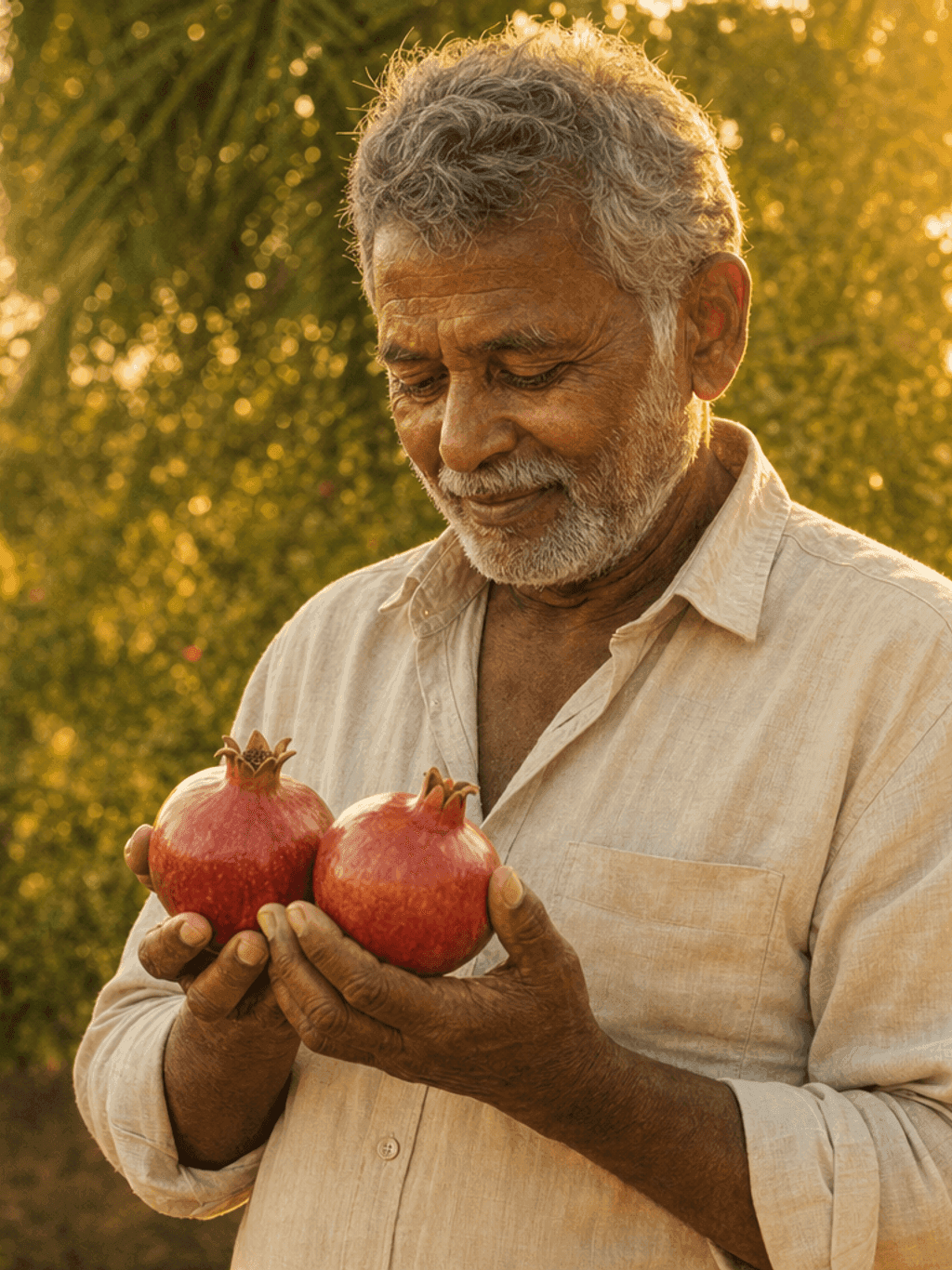 Ravi Farm orchard at dawn